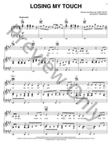 Losing My Touch piano sheet music cover